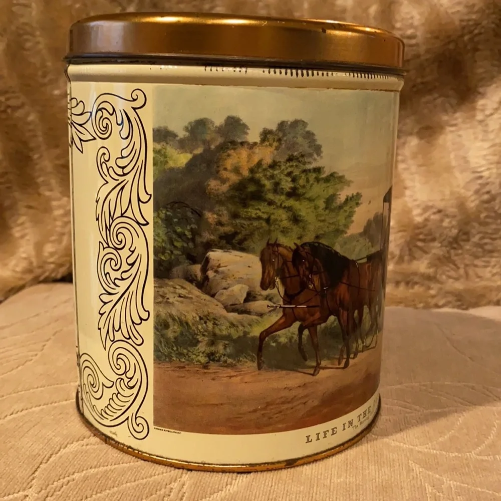 ~Decoware~ Vintage “Curry & Ives” Tins (Set of 2)